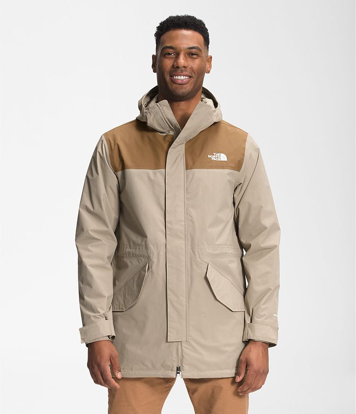 The North Face Regenjas Heren Stad Breeze Parka JZTU78163 - Khaki